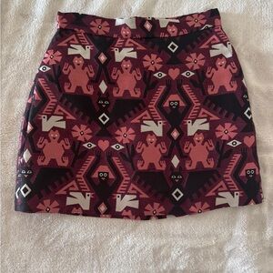 MARELLA mini skirt from the “Fantasticooz” capsule, designed by Olimpia Zagnoli